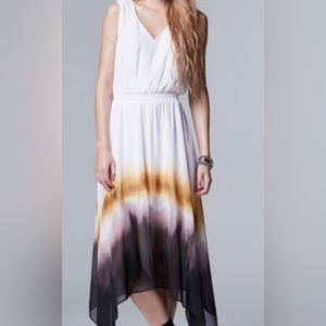Simply Vera Wang Midi Ombre Asymmetrical  Dress